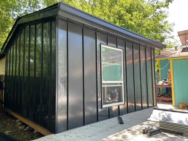 Black standing seam metal wall panels for Metal Roof Installation in Mount Carmel